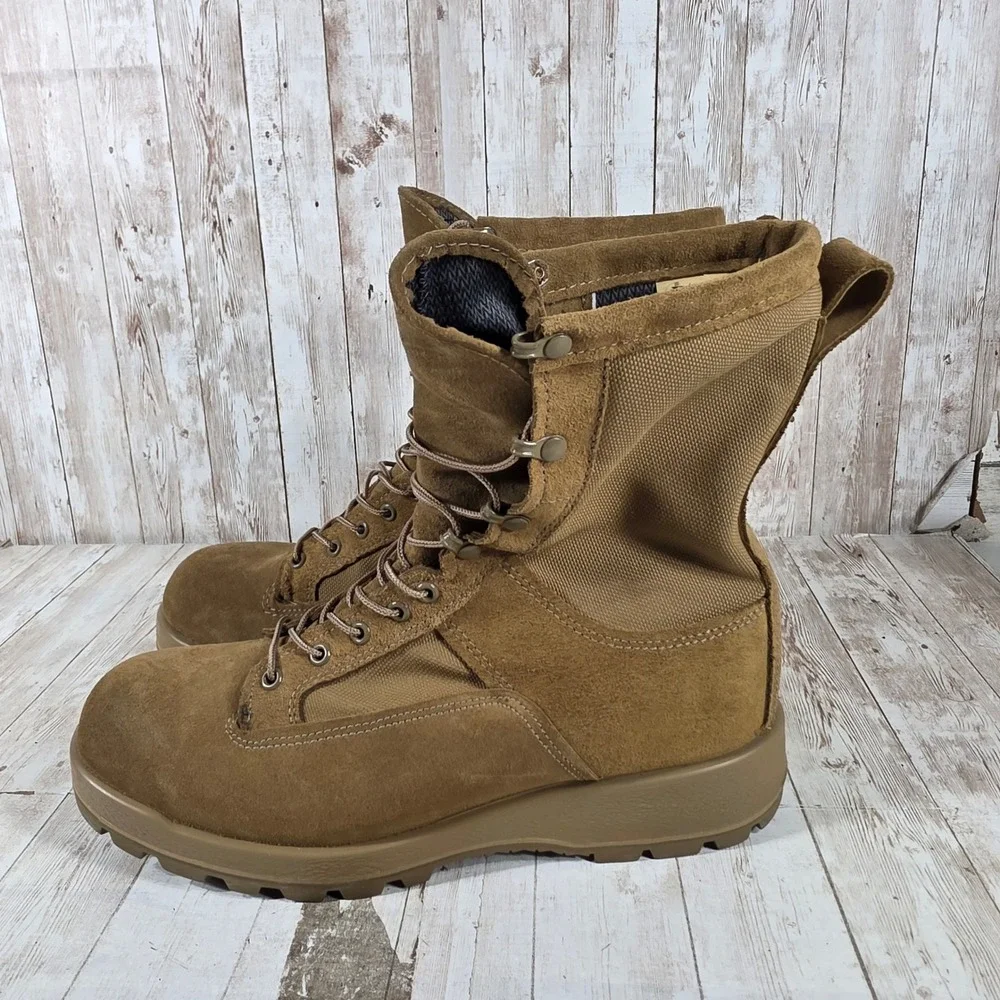 Bates 11 R Mens GORE-TEX Combat Boots Coyote Brown Suede Vibram E30800A Military